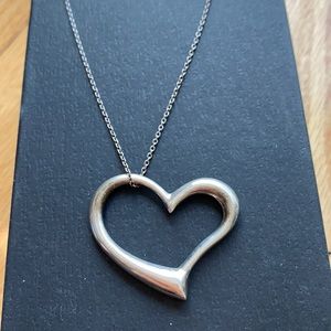 Silver heart necklace